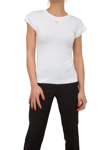 Женская футболка NENETTE T-SHIRT MANICA CORTA GIROCOLLO PORTALOGO CARRY OVER BIANCO
