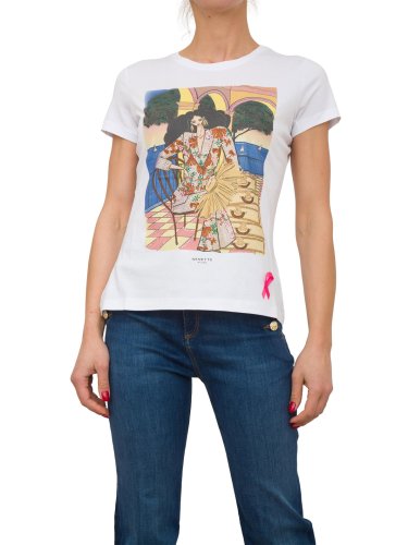 Женская футболка NENETTE T-SHIRT MANICA CORTA STAMPA BIANCO