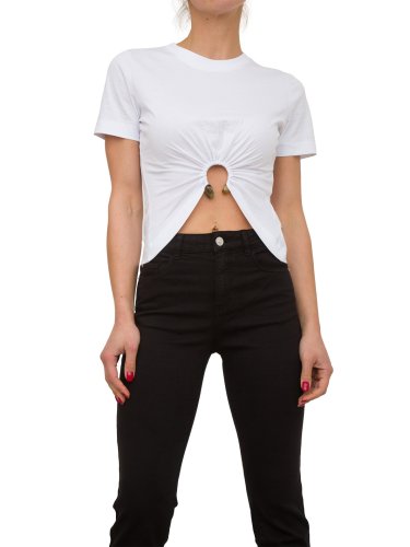 Женская футболка NENETTE T-SHIRT MANICA CORTA C/PIERCING JERSEY COTONE BIANCO