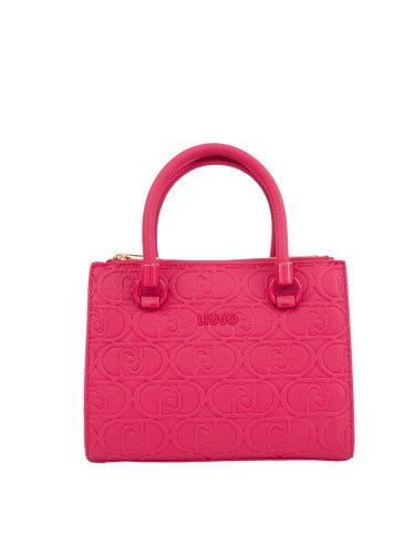 Женская сумка с ручками  LIU JO ECS S SATCHEL DOUBLE ZIP FUXIA