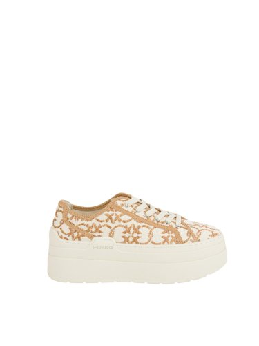 Женские кроссовки PINKO SNEAKER BEIGE
