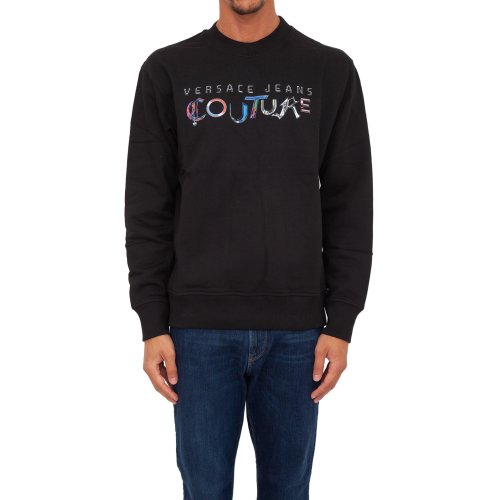 Мужская толстовка VERSACE JEANS FELPE SERIGRAFICHE NERO