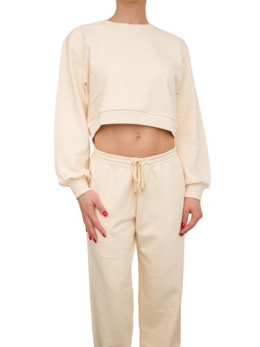 Женская толстовка PATRIZIA PEPE FELPA/SWEATSHIRT AVORIO
