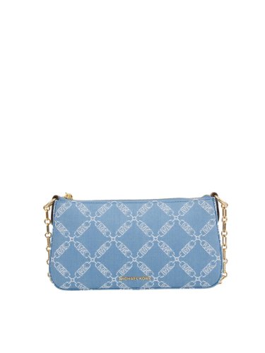 Жіноча кросбоді MICHAEL MICHAEL KORS MD CHAIN POUCHETTE BLU DENIM