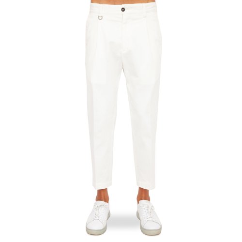 Мужские повседневные брюки PAOLO PECORA Pantalone Tessuto BIANCO