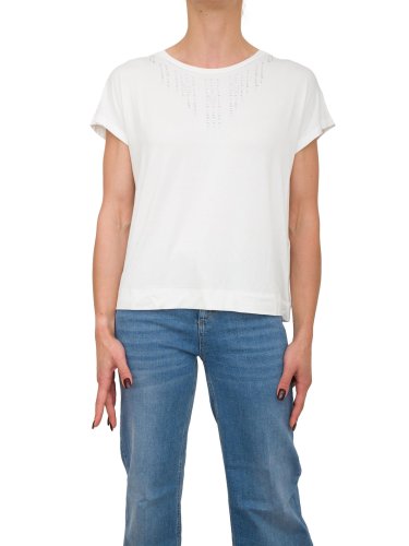 Жіноча футболка LIU JO  ECS T-SHIRT ST P M/C BIANCO
