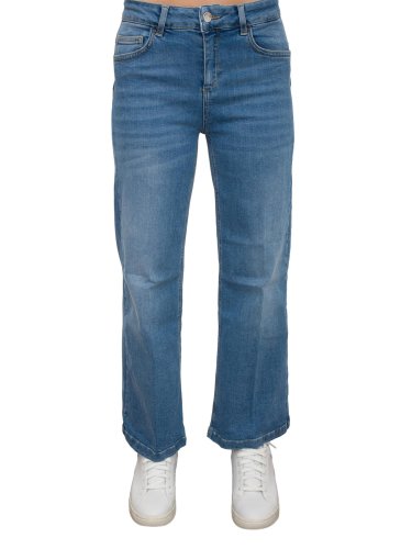 Женские джинсы LIU JO ECS B.UP PARFAIT CROPPED REG.W BLU DENIM