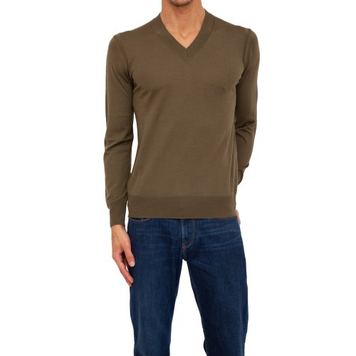 Чоловічий светр PAOLO PECORA Maglia Pullover VERDE