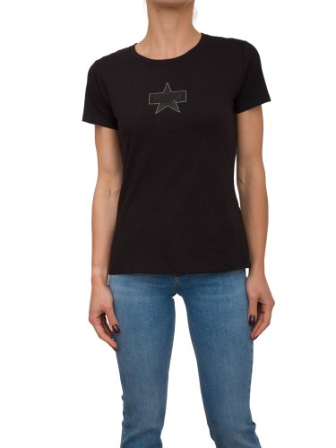 Жіноча футболка LIU JO ECS T-SHIRT ST P M/C NERO