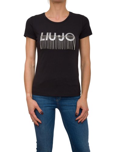 Жіноча футболка LIU JO T-SHIRT MODA M/C NERO