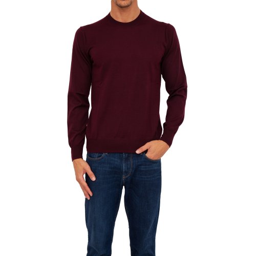 Чоловічий светр PAOLO PECORA  Maglia Girocollo BORDEAUX
