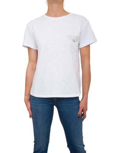 Женская футболка LIU JO T-SHIRT MODA M/C BIANCO