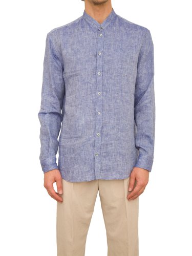 Мужская рубашка с длинным рукавом EMPORIO ARMANI SHIRT BLU