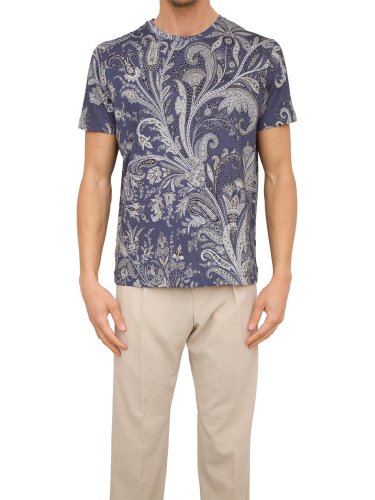 Чоловіча футболка ETRO T-SHIRT ROMA BLU