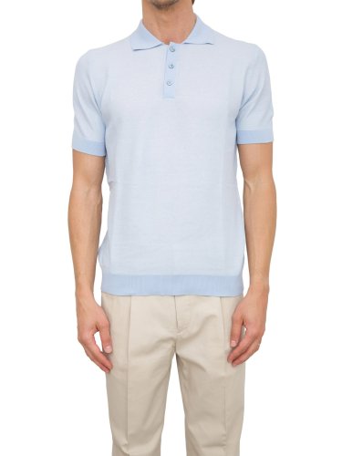 Мужское поло PAOLO PECORA Maglia A Polo AZZURRO