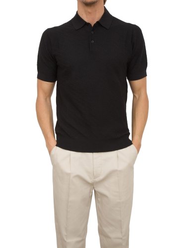 Чоловіче поло PAOLO PECORA  Maglia A Polo NERO