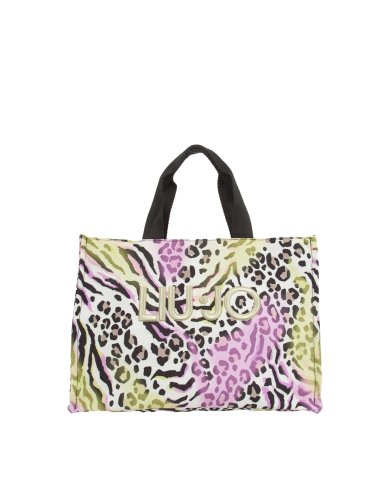 Женская сумка с ручками LIU JO L TOTE PRINTED CANVAS ANIMALIER