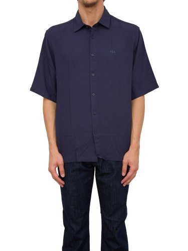 Мужская рубашка с коротким рукавом ARMANI EXCHANGE CAMICIA BLU