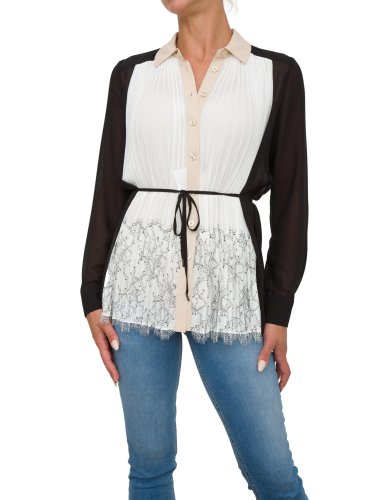 Жіноча сорочка з довгим рукавом TWIN-SET CAMICIA M/L NERO