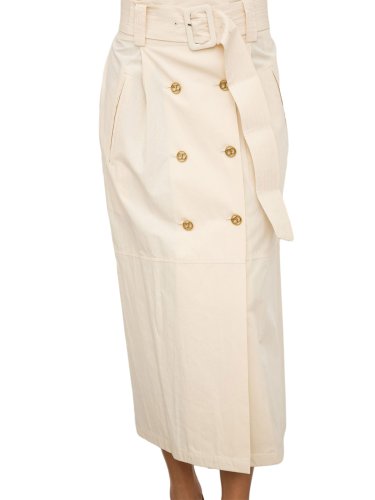 Длинная юбка TWIN-SET GONNA MIDI DRITTA BEIGE