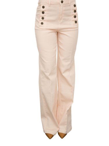 Жіночі джинси TWIN-SET WIDE LEG COLOR ROSA