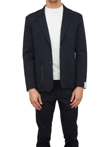 Чоловічий піджак PAOLO PECORA Giacca Jersey BLU