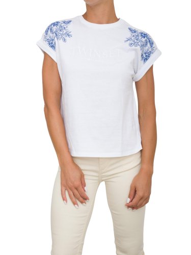 Жіноча футболка TWIN-SET  T-SHIRT BIANCO