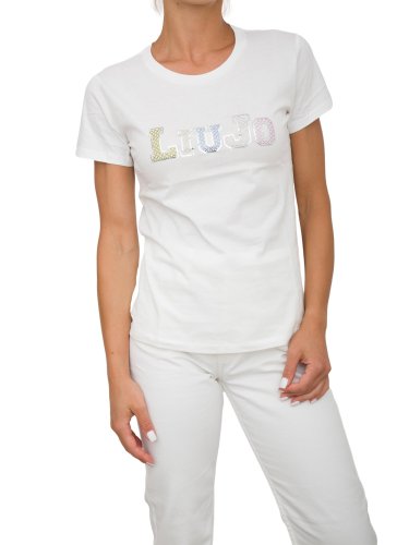 Жіноча футболка LIU JO ECS T-SHIRT ST P M/C BIANCO