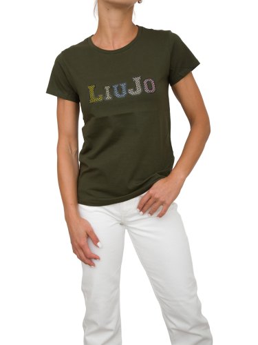 Женская футболка LIU JO ECS T-SHIRT ST P M/C VERDE