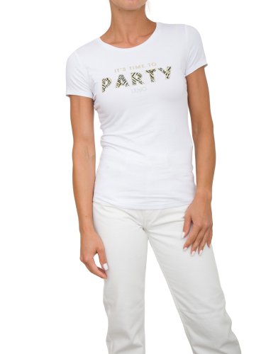 Жіноча футболка LIU JO ECS T-SHIRT BASICA M/C BIANCO