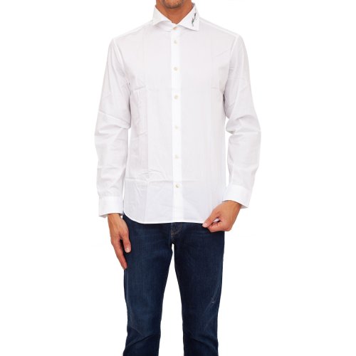 Мужская рубашка с длинным рукавом EMPORIO ARMANI SHIRT BIANCO