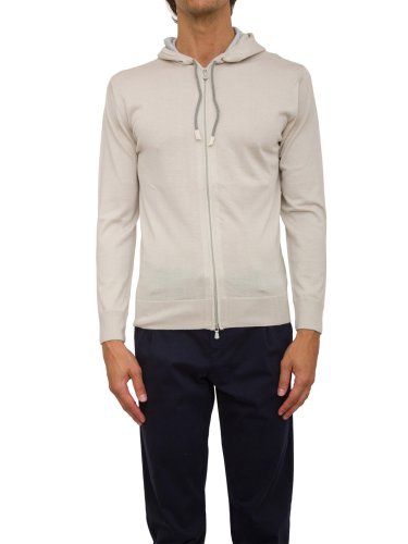 Чоловіча толстовка ELEVENTY  FULL ZIP HOODED SWEATER BEIGE