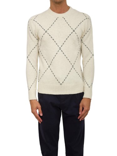 Чоловічий светр ELEVENTY ROUND NECK SWEATER AVORIO