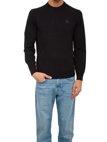 Мужской свитер BOSS Knitwear NERO