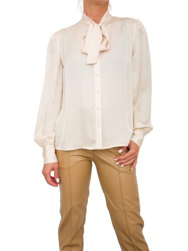 Жіноча сорочка з довгим рукавом TWIN-SET CAMICIA AVORIO