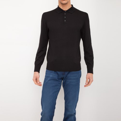 Мужское поло Z ZEGNA POLO NERO