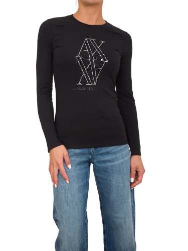 Жіноча футболка  ARMANI EXCHANGE T-SHIRT NERO