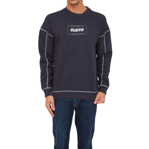 Мужская толстовка GUESS JEANS FELPA BLU