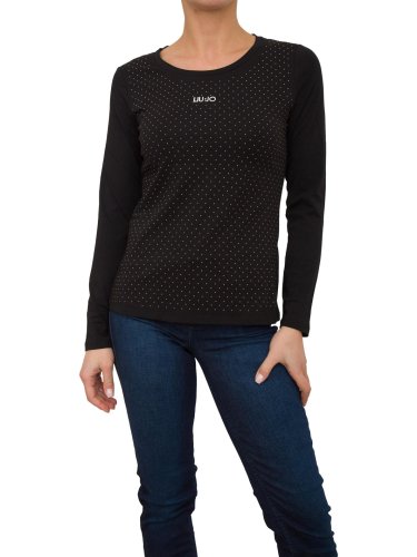 Женская футболка LIU JO T-SHIRT NERO