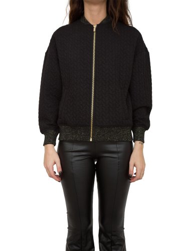 Женская куртка FRACOMINA OVERSIZE BOMBER BLACK NERO