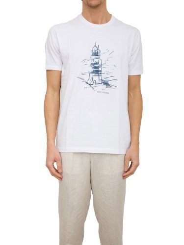 Чоловіча футболка PAUL&SHARK  T-SHIRT COTONE BIANCO
