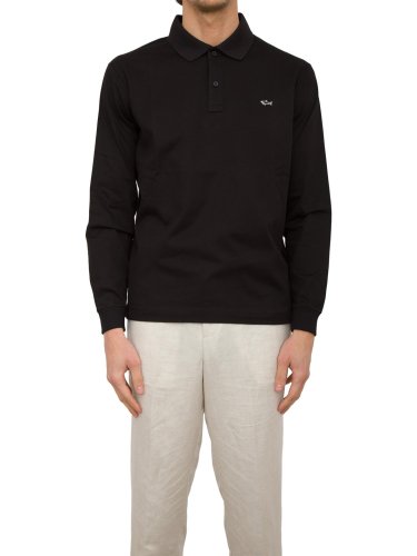Чоловіче поло PAUL&SHARK POLO COTONE NERO