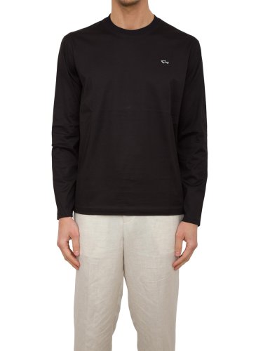 Чоловіча футболка PAUL&SHARK T-SHIRT COTONE NERO
