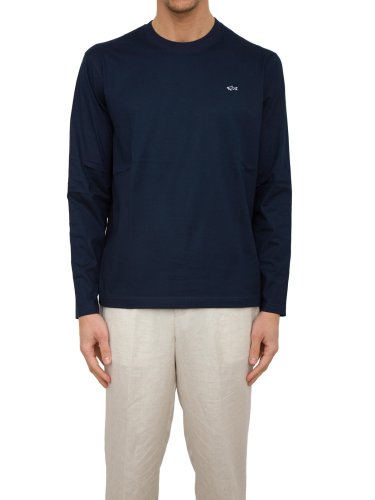 Чоловіча футболка PAUL&SHARK T-SHIRT COTONE BLU