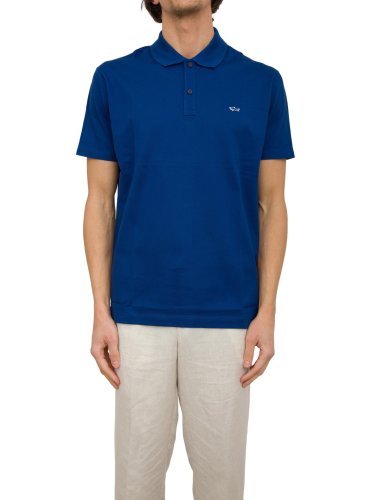 Мужское поло PAUL&SHARK POLO COTONE BLU