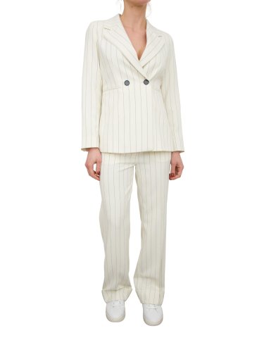 Женский классический костюм EMME MARELLA  Jacket + Trouser BIANCO