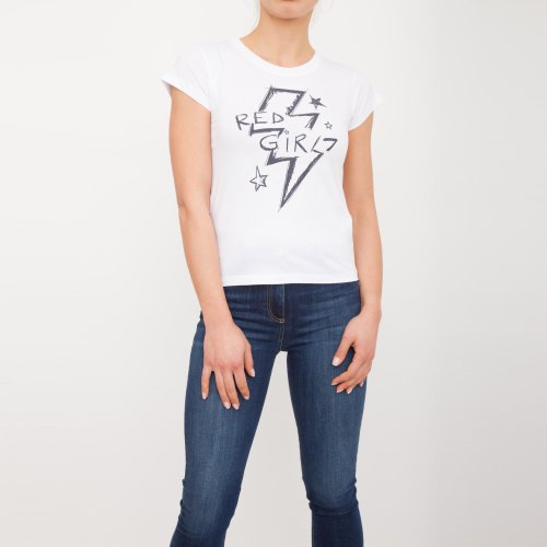 Женская футболка RED VALENTINO T-SHIRT BIANCO