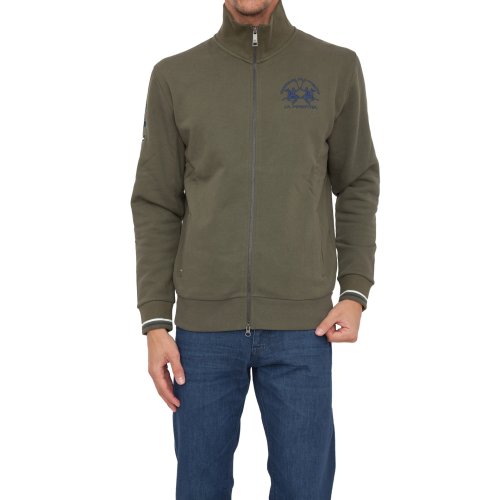 Мужская куртка LA MARTINA MAN FLEECE BLENDED COTTON FLEE VERDE