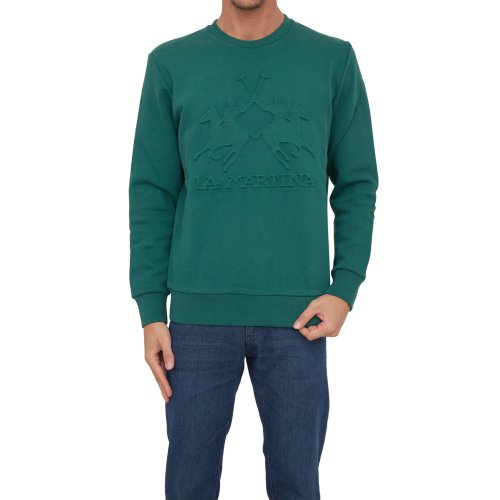 Чоловіча толстовка LA MARTINA MAN FLEECE BLENDED COTTON FLEE VERDE
