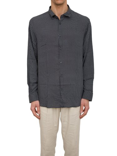 Мужская рубашка с длинным рукавом ARMANI EXCHANGE SHIRT BLU